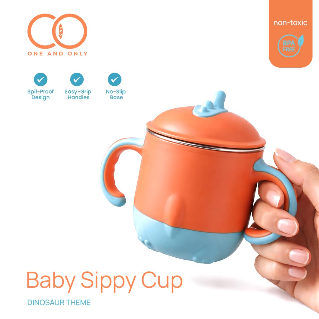 ONE AND ONLY Kids Stainless Steel Orange Sipper