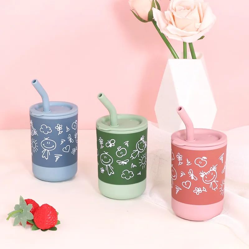 Baby Sipper Cup Silicone Sipper with Straw
