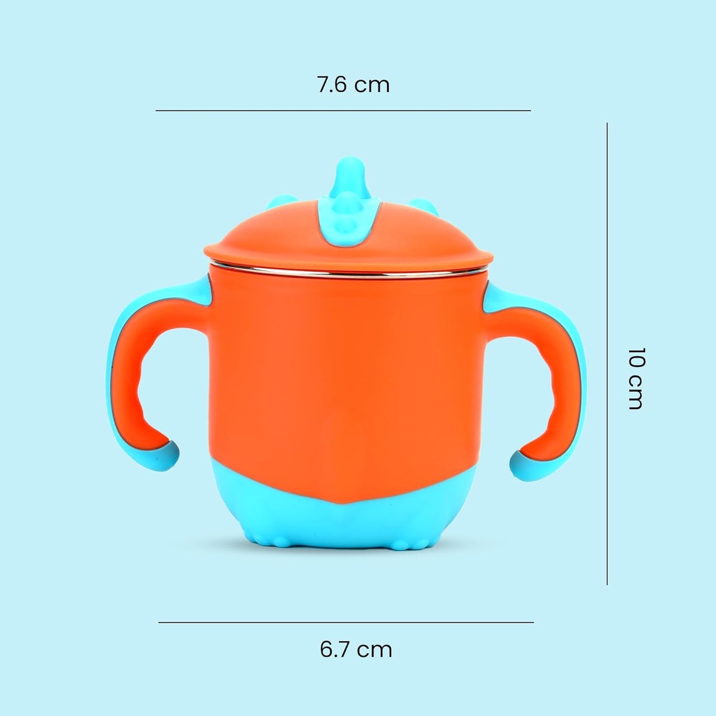 ONE AND ONLY Kids Stainless Steel Orange Sipper