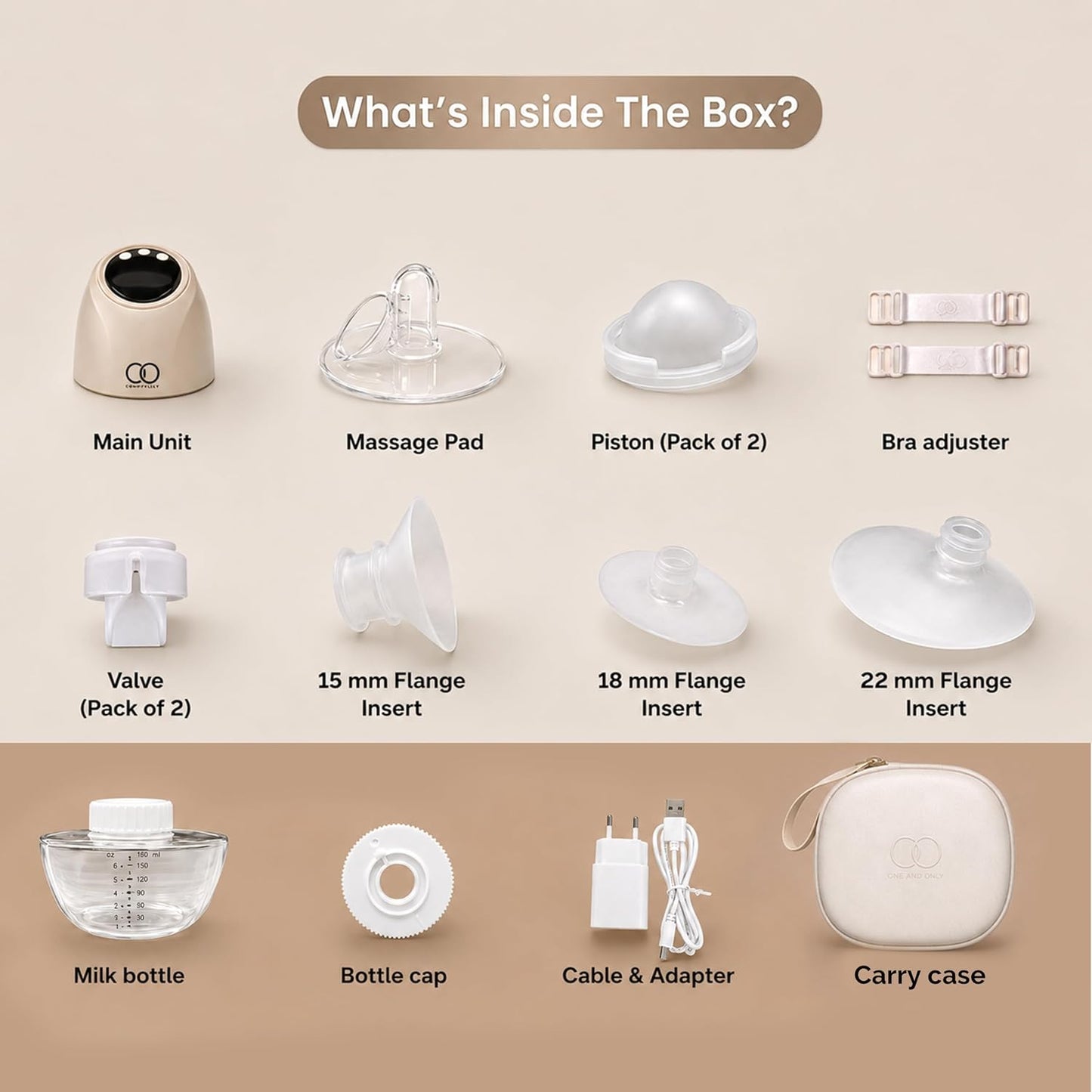 Wearable Breast Pump with Premium Storage Bag