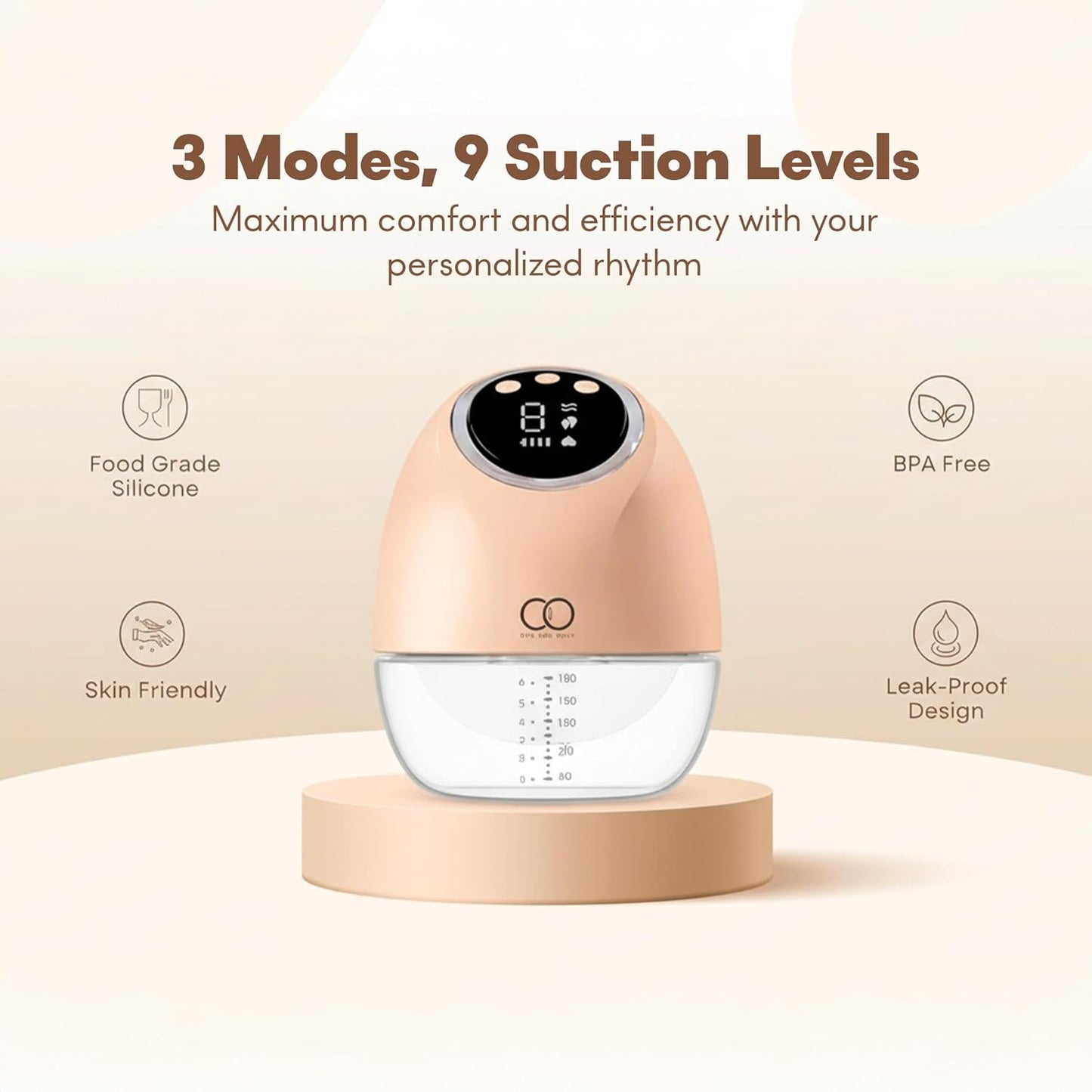 Wearable Breast Pump with Premium Storage Bag