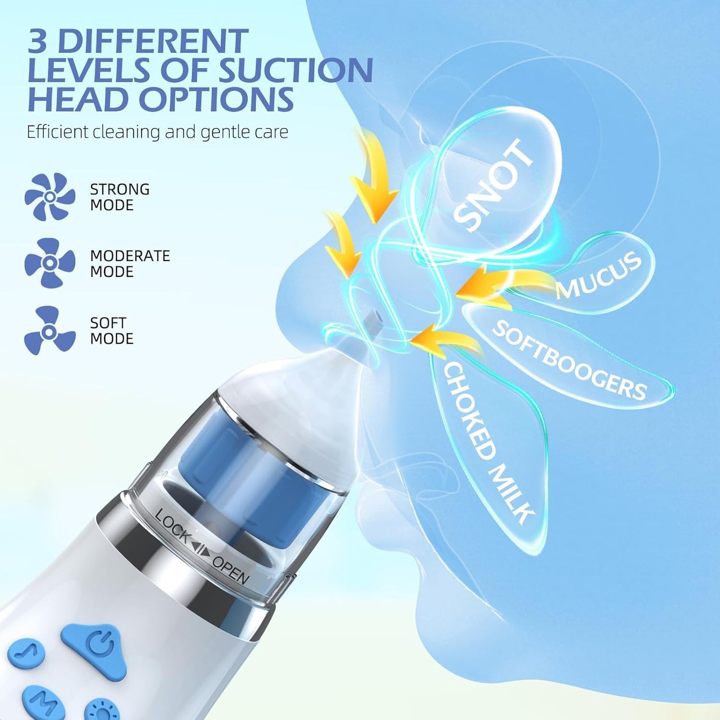 Nasal Aspirator Electric White Nose Cleaner
