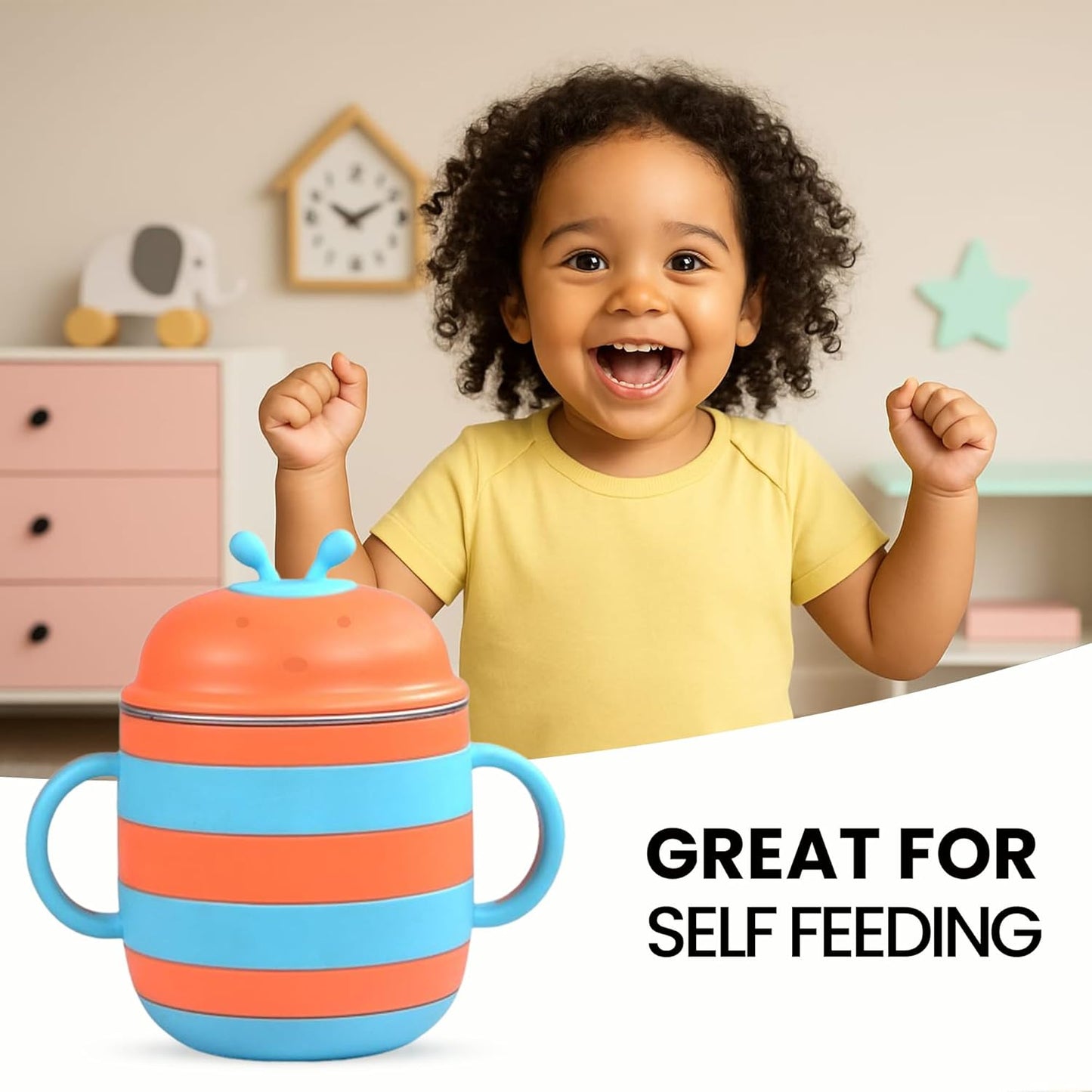 ONE AND ONLY Stainless Steel Sippy Cup