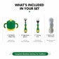 Stainless Steel Sipper with Spoon/Fork Set for Baby
