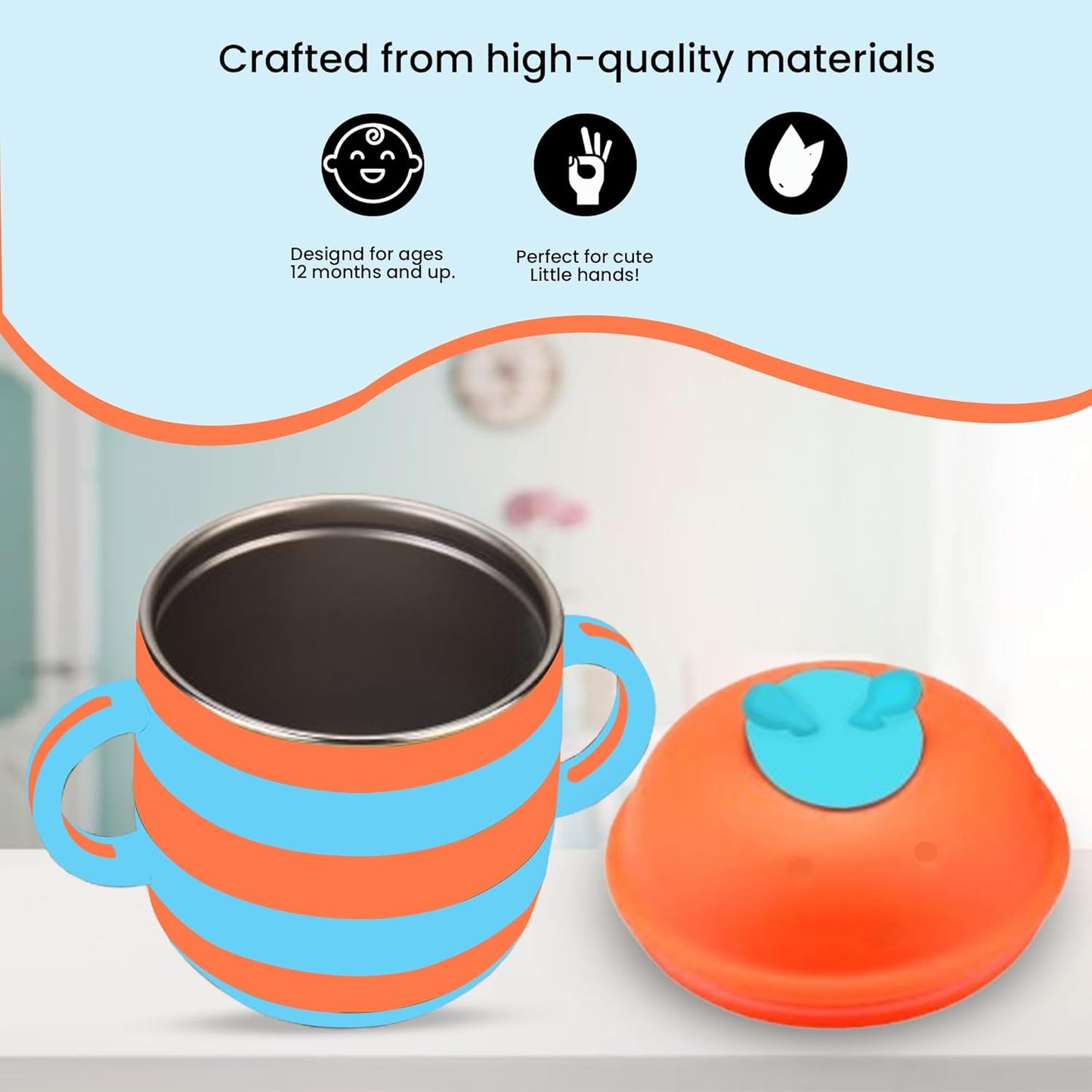 ONE AND ONLY Stainless Steel Sippy Cup
