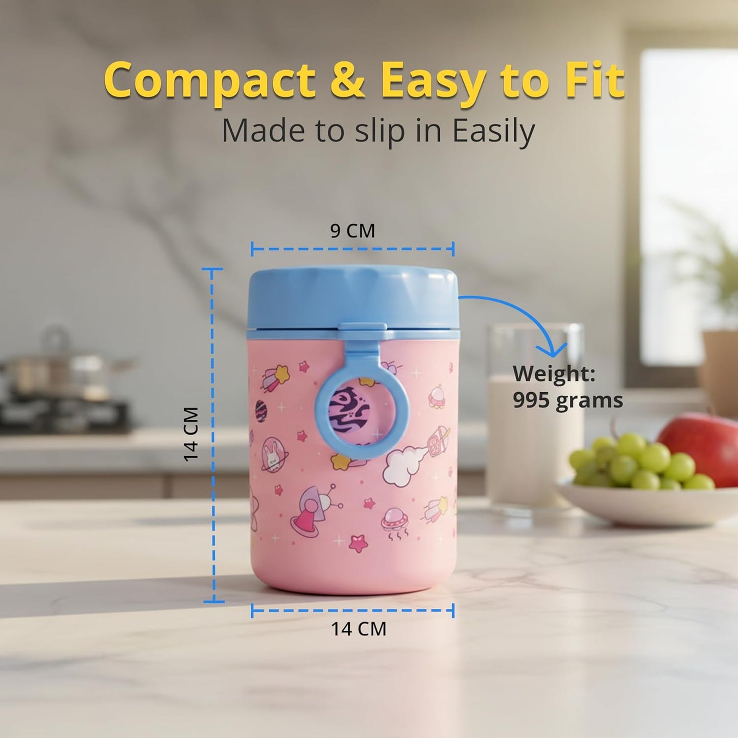 ONE AND ONLY Stainless Steel Food Jar