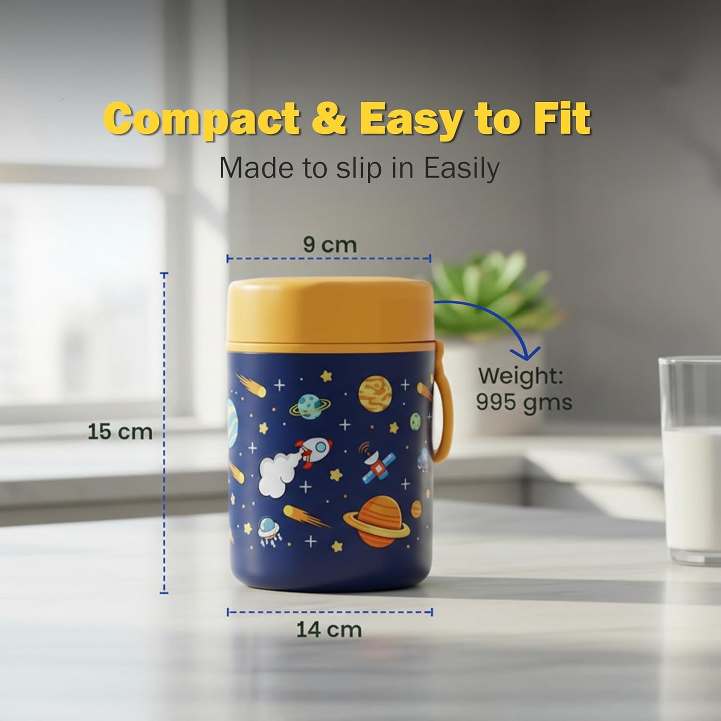 ONE AND ONLY Stainless Steel Food Jar