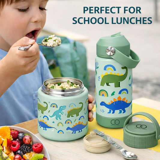 Kids Lunch Box & Water Bottle Pack