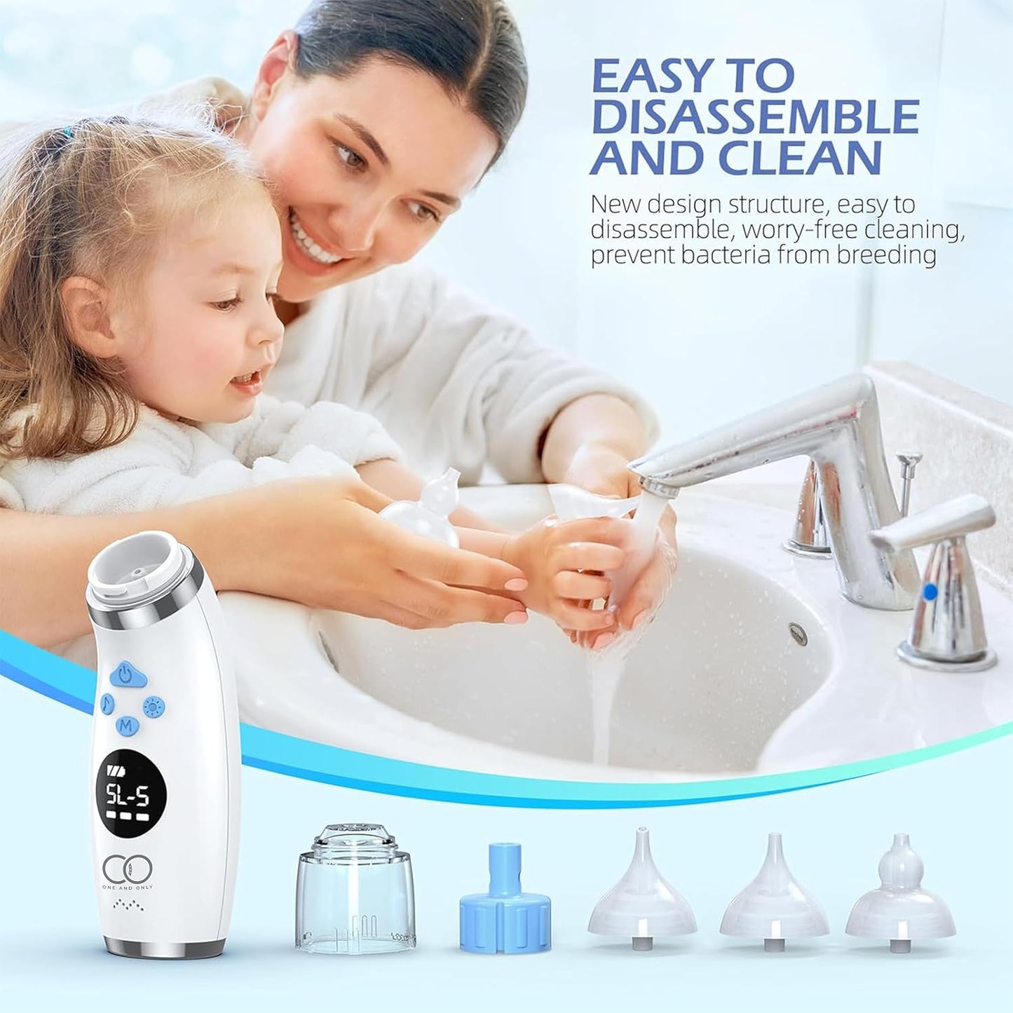 Nasal Aspirator Electric White Nose Cleaner