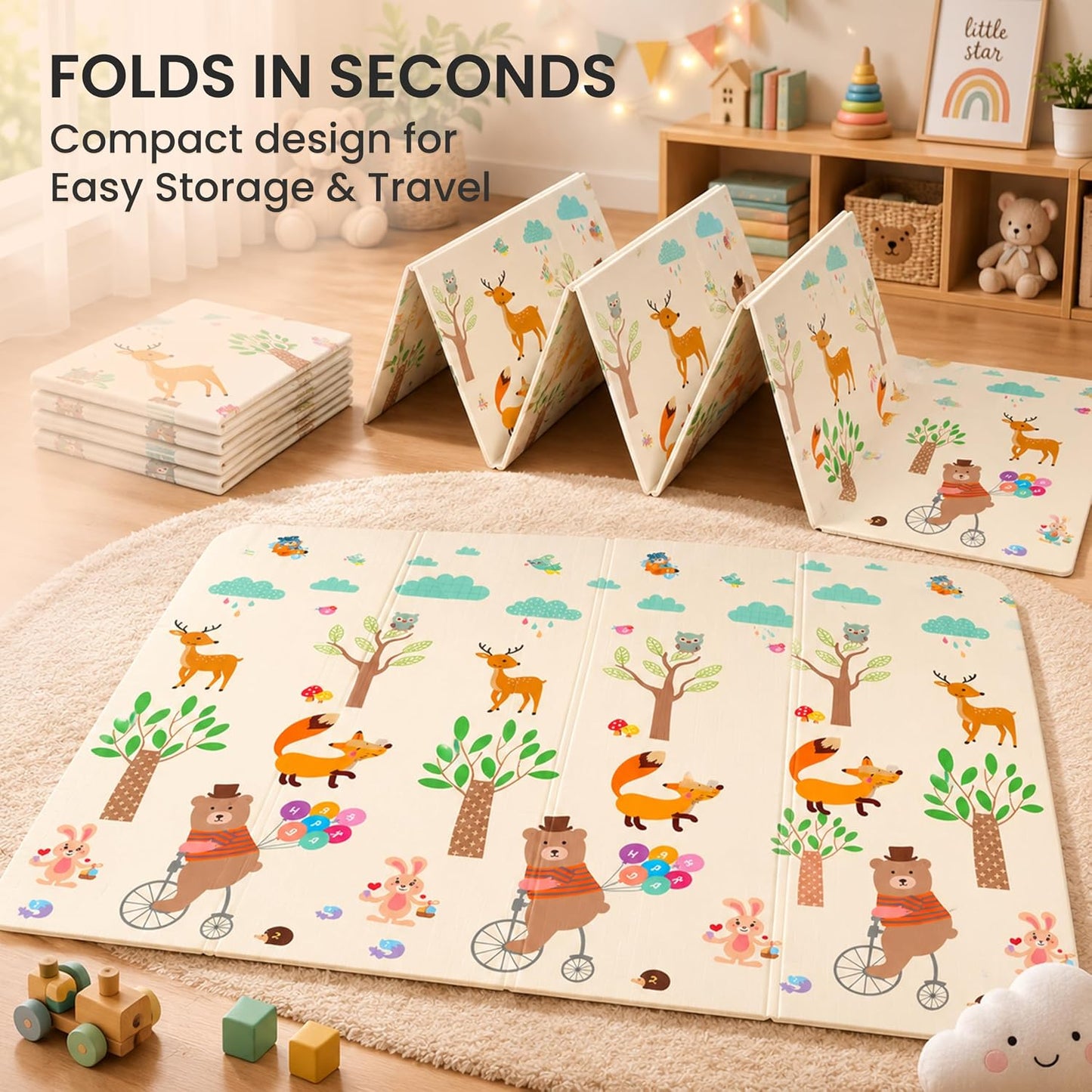 Extra Large Foldable Baby Play Mat