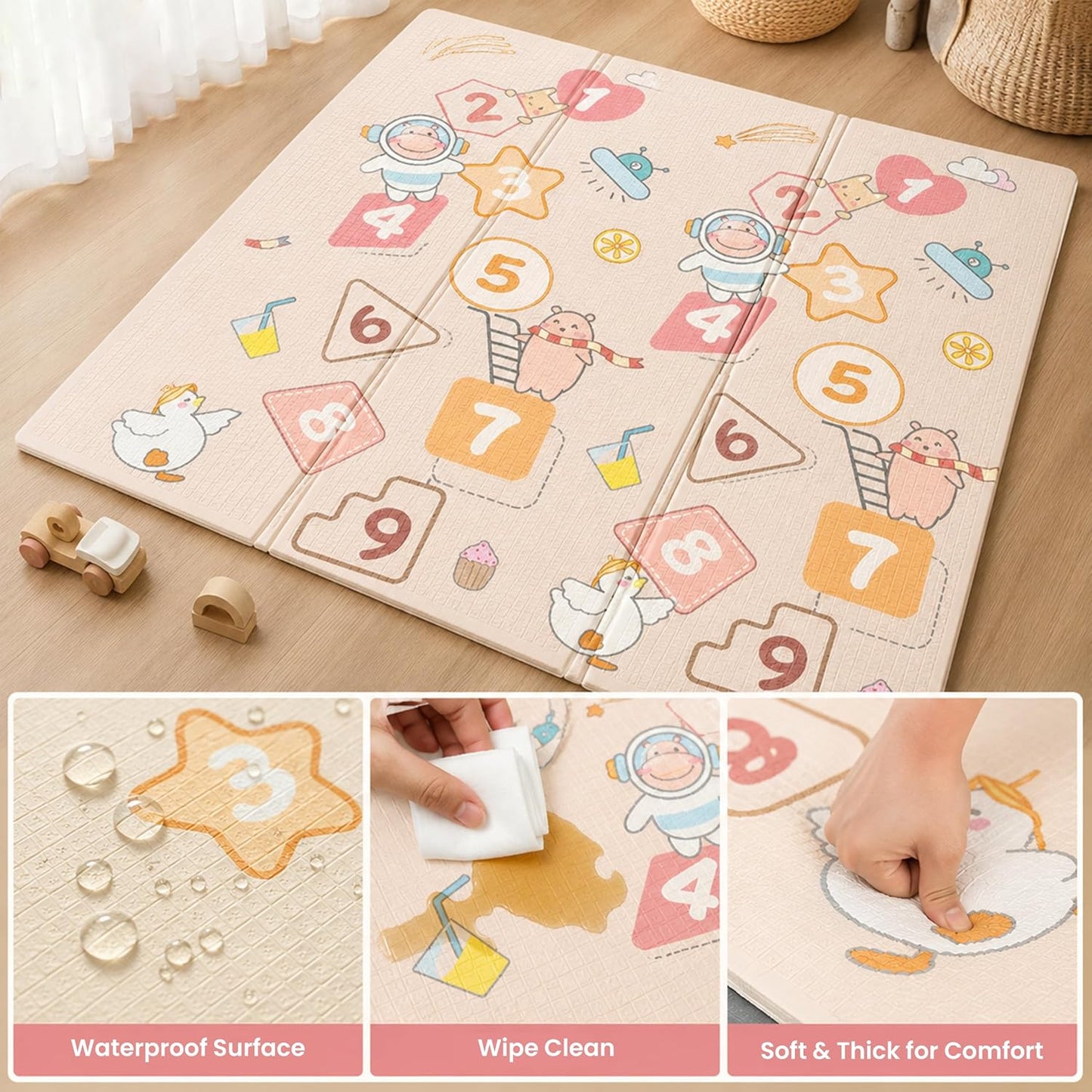 Extra Large Foldable Baby Play Mat